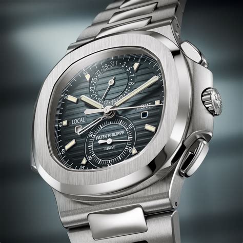 patek philippe nautilus automatic gmt|nautilus travel time chronograph.